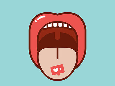 All you need is Love illustration instagram love mouth social