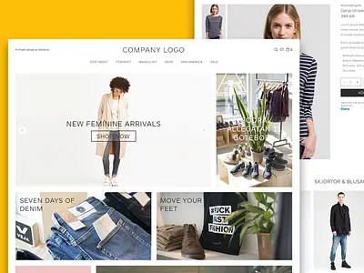 Fashion Boutique cart cloths e commerce ecommerce fashion landing responsive shopping store template