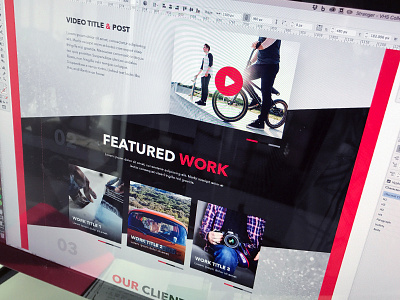 Web Sneak Peek/WIP design homepage red site ui ui design ux web web design webdesign website wip