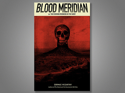 Blood Meridian Redesign book cover illustration literature skull