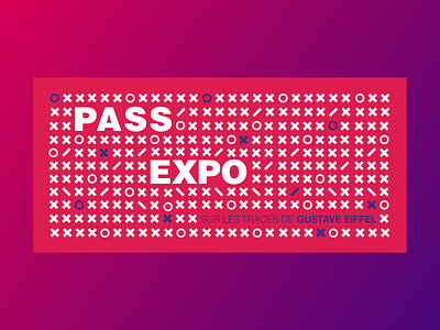 Pass Exposure 🎟 🎭 branding character clean design exhibition flat gradient icon illustration ui vector