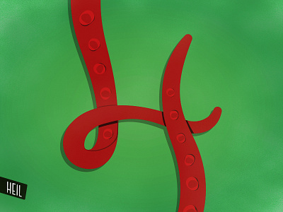 Plot Twist! 36daysoftype captainamerica green h heil hydra octopus red tentacles