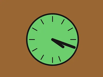 4:20 clock green time watch