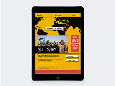 Air Relief app charity ipad npo