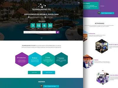 Tech Conference landing page landing page