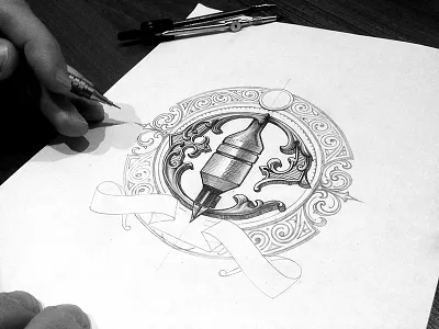 Some sketching handlettering lettering logotype monogram sketch typography