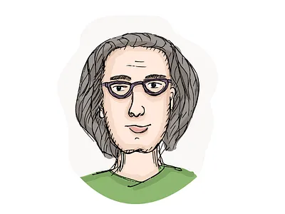 Nerd avatar character clever eyeglasses face glasses illustration nerd spectacles vector