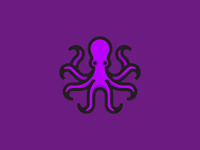 Octopus animal icon logo octopus