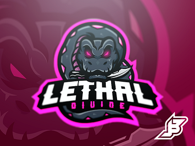 Lethal Divide art esports graphic lethal mascot poison snake vector