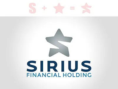 Logo "Sirius" concept fusion leter logo s sirius star