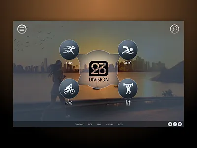 Division 26 - Sporting Goods Store 23 desktop division ecommerce landing responsive running sports store
