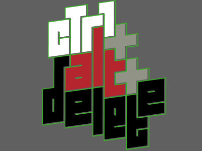 Three finger salute derby lettering t shirt tee tshirt typography vote woot