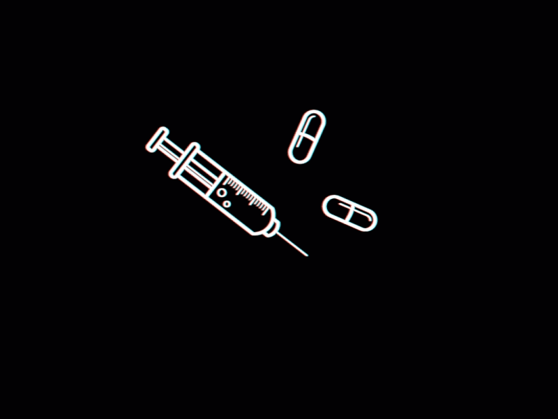 Medicaments gif illustration medicaments motion graphics