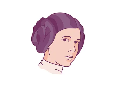 Princess Leia illustration leia portrait princess star wars