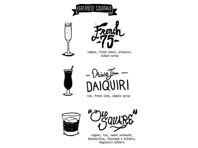 Wedding drink menu drinks lettering menu wedding