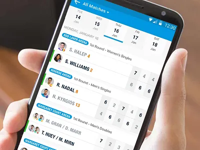 7TENNIS App 2017 animation interface iphone mobile product prototyping tennis ui ux