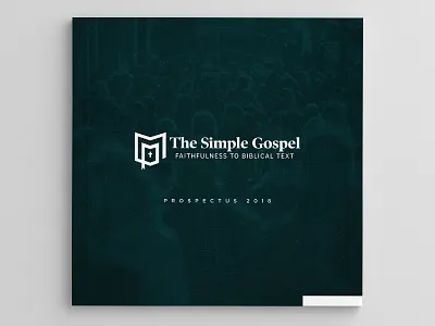 Prospectus christian church theology typography web
