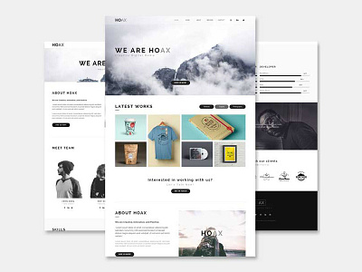HOAX - Creative Multipurpose Muse Template adobe muse agency business corporate creative digital multi purpose photography portfolio responsive template website