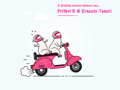 Invited Member dribbble invite winners