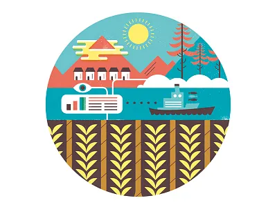 Illustration work for FAO (UN) Publishing catalogue 2017. books colors drawing earth eco editorial illustration illustration investigate landscape sustainability vector world