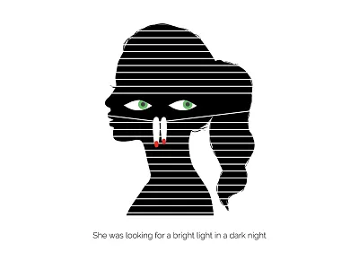 Minimal girl illustration adobe dark flat girl illustration inspiration light minimal vector