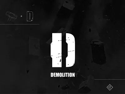 Demolition logo - D d demolition hammer