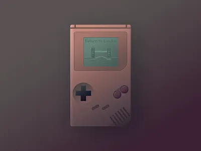 Return to London app gameboy games gradient green illustration london ui