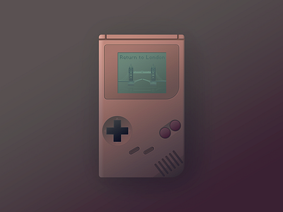 Return to London app gameboy games gradient green illustration london ui