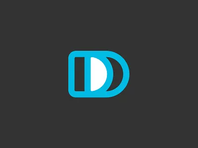 Double Logo blue d dd double type