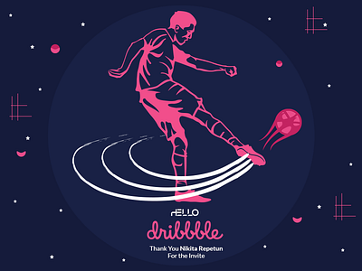 My First Shot debut shot dribbble first welcome shot