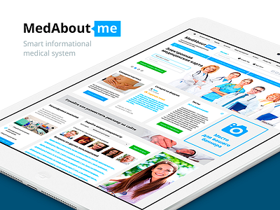 Medical social network concept design social