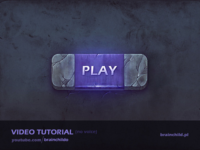 [Tutorial] The process of creating a game button (no voice) button game gui how to interface purple stone tutorial ui youtube