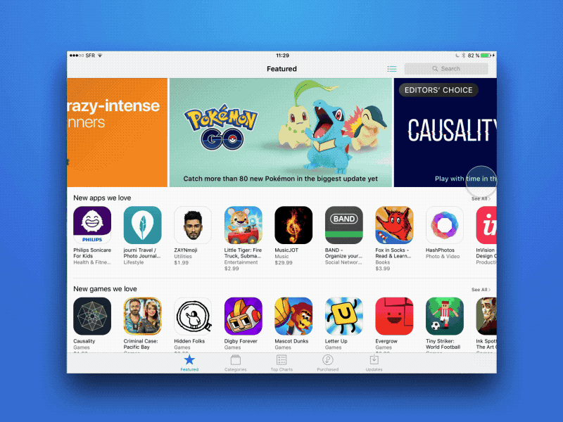 iPad Multitask Redesign - App choice apple ios ipad mockup multitask multitasking redesign sketch slideover splitview