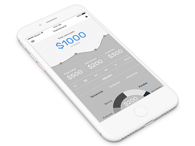 Stock app wireframe - WIP app data finance fintech ios market money stock trade ux wireframe