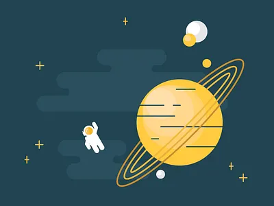 The Final Frontier astronaut comet icon iconography rocket space