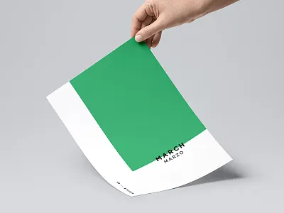 March - Minimal Months series colors design designer editorialdesign freelance freelancedesigner graphicdesgn graphicdesigner months poster