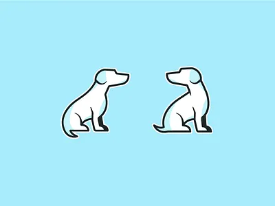 More Little Doggos blue boarding brand daycare dog grooming icon identity logo logomark symbol