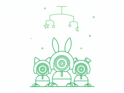 Baby Cam Animation after effects animated gif arlo baby baby cam green security camera stroke animation