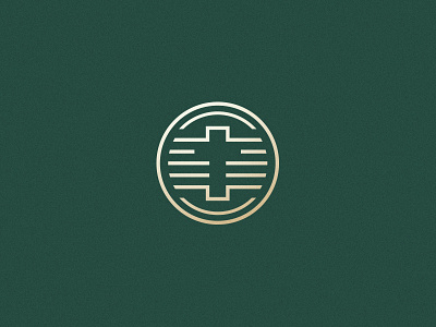 Cross + Staff badge branding composer cross icon iconography logo music musical negative space staff