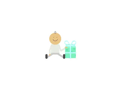 FutureGift illustration boy flat illustration kid present startup