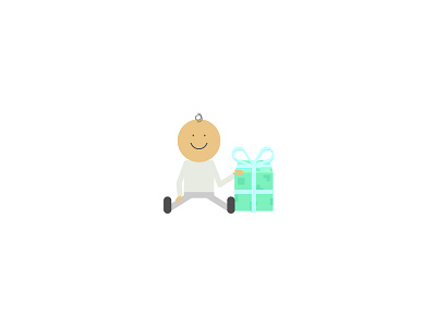 FutureGift illustration boy flat illustration kid present startup