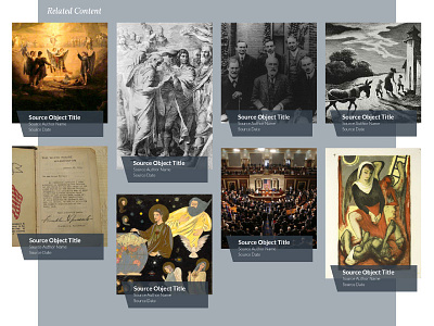 Religion in America - Design Comp #1 captions gallery interface photos ui