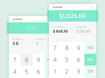 DailyUI 004 Calculator