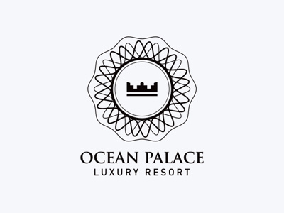 Ocean Palace Resort Logo Design branding hotel logo logo design logos logotipo marketing resort