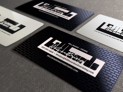 Professional Business Card Design advertising billboards black black and white branding business card marketing plastic white