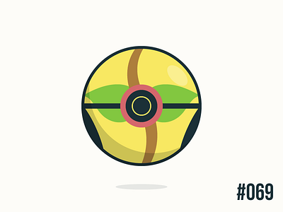 Pokéballday #069 Bellsprout Ball bellsprout clean illustrator nintendo pokeball pokeballday pokemon pokéball pokéballday pokémon vector