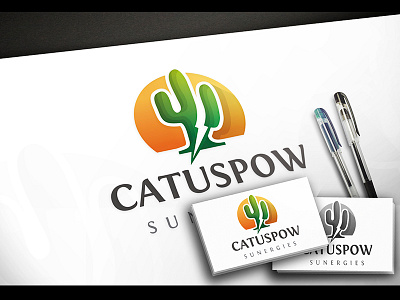 Cactus Energy Logo cactus desert eneregy energetic free logo light marketing media mexico multimedia solar energy sun