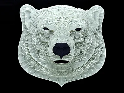 Polar Bear bear papercut polarbear