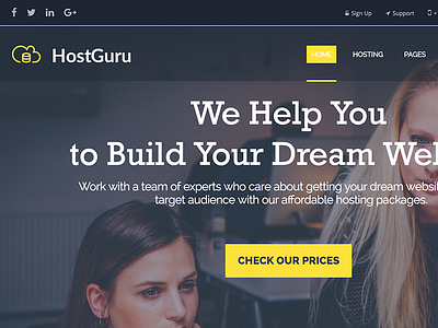 HostGuru - Responsive Hosting WordPress Theme + WHMCS flat flat hosting theme hosting hosting template modern responsive shared hosting vps hosting web hosting whmcs wordpress hosting theme