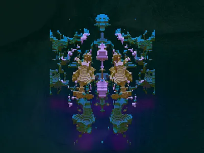 3.4 dream magicavoxel subconscious realism vibe wip